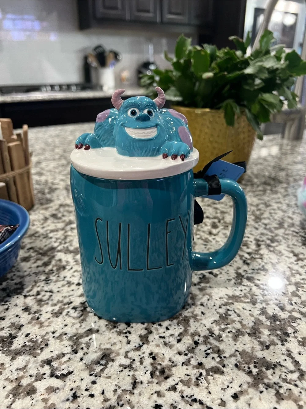 NWT RARE Sully Monsters Inc Loungefly With Matching Ears And Rae Dunn Mug Set